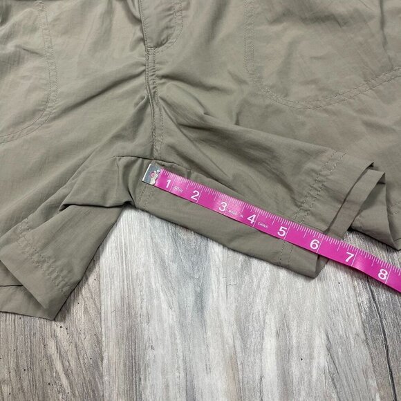 Columbia Sandy River Cargo Shorts Large 6L 6" Inseam Tan Nylon Hiking Outdoor - Picture 9 of 9